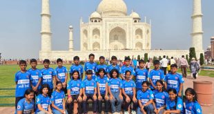 AGRA राष्ट्रीय अंडर-14 रोल बॉल चैंपियनशिप में भाग लेने आगरा पहुंची ओडिशा टीम